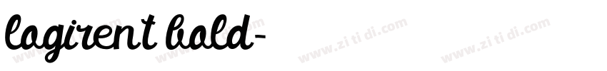 logirent bold字体转换